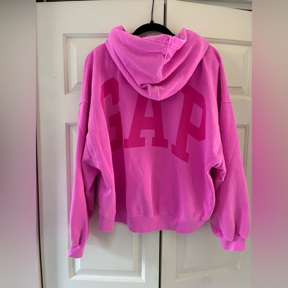 GAP Vibrant Pink Fleece Hoodie